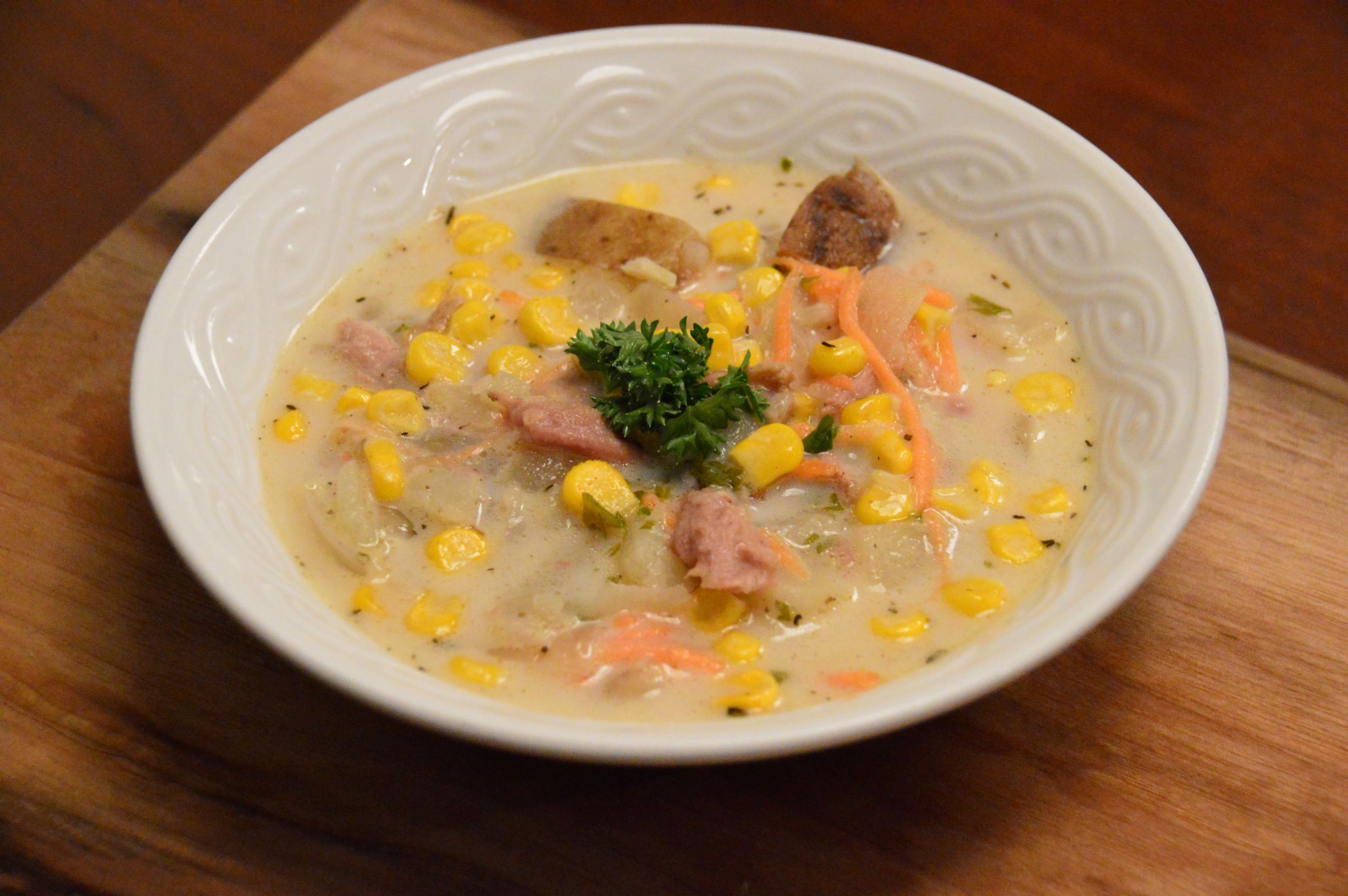 Chowder from Leftover Chicken/ Turkey/ Duck