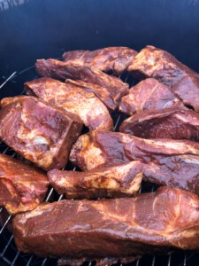 Kosmo's Q Char Siu BBQ Pork on the grill