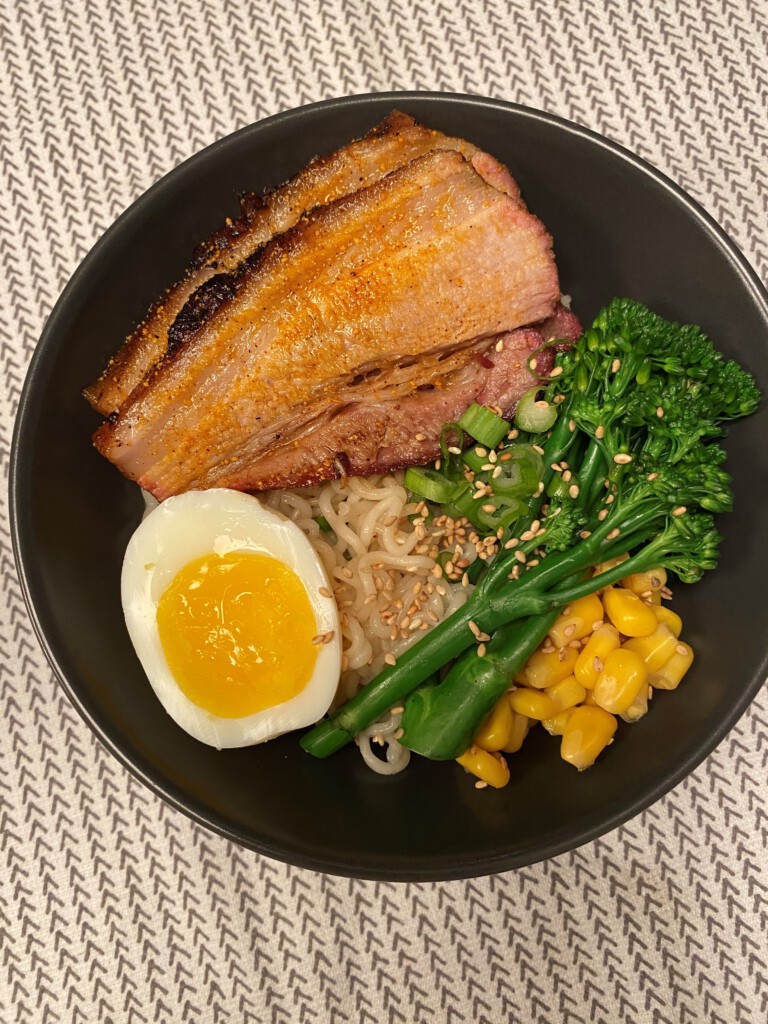 Sliced Pork Belly on Ramen